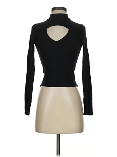 Pre-owned Express One Eleven Long Sleeve Turtleneck In Black