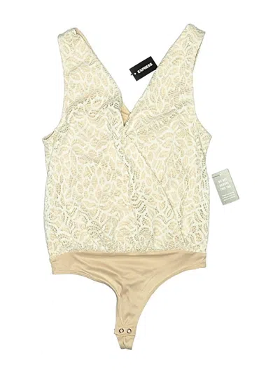 Pre-owned Express One Eleven One Piece Swimsuit In Ivory