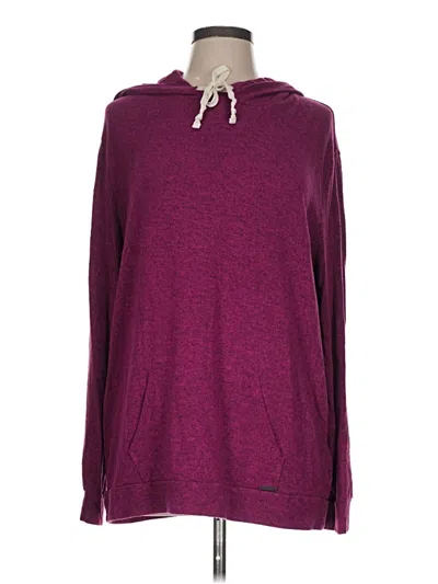 Pre-owned Express One Eleven Pullover Hoodie In Burgundy