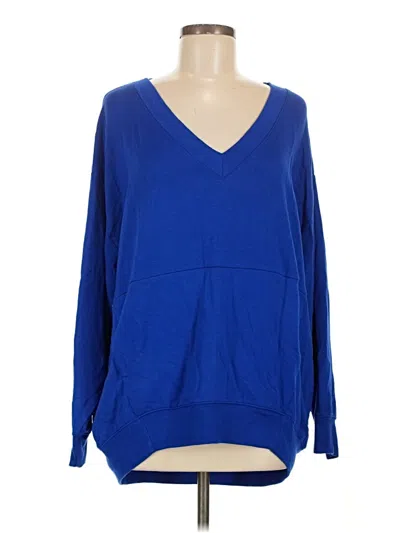Pre-owned Express One Eleven Pullover Sweater In Blue