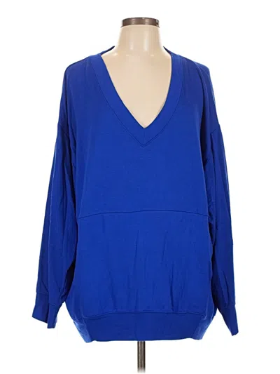 Pre-owned Express One Eleven Pullover Sweater In Blue