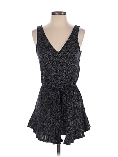 Pre-owned Express One Eleven Romper In Gray
