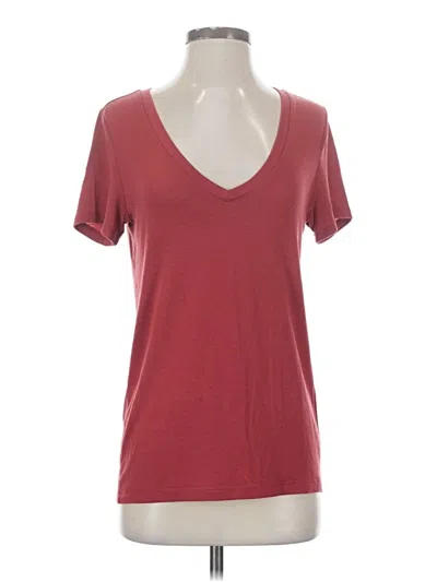Pre-owned Express One Eleven Short Sleeve T-shirt In Burgundy