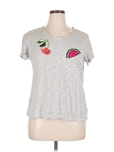 Pre-owned Express One Eleven Short Sleeve T-shirt In Gray