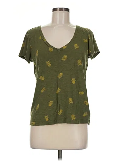 Pre-owned Express One Eleven Short Sleeve T-shirt In Green