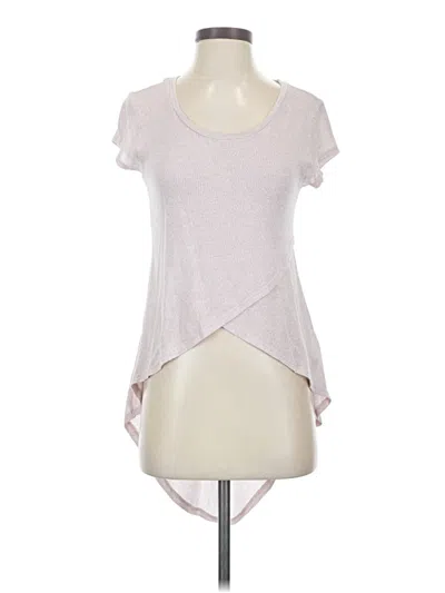Pre-owned Express One Eleven Short Sleeve T-shirt In Ivory