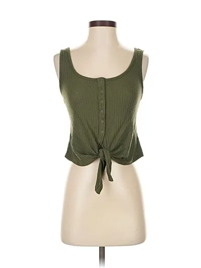 Pre-owned Express One Eleven Sleeveless Blouse In Green