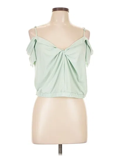 Pre-owned Express One Eleven Sleeveless Blouse In Green