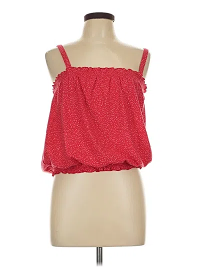 Pre-owned Express One Eleven Sleeveless Blouse In Red