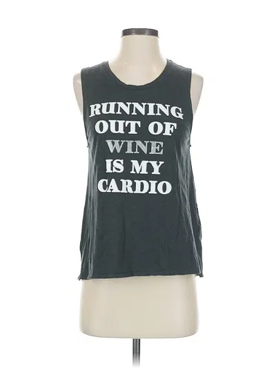 Pre-owned Express One Eleven Sleeveless T-shirt In Gray