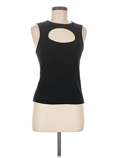 Pre-owned Express One Eleven Sleeveless Top Black Keyhole Neckline Tops