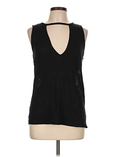 Pre-owned Express One Eleven Sleeveless Top Black Plunge Neckline Tops