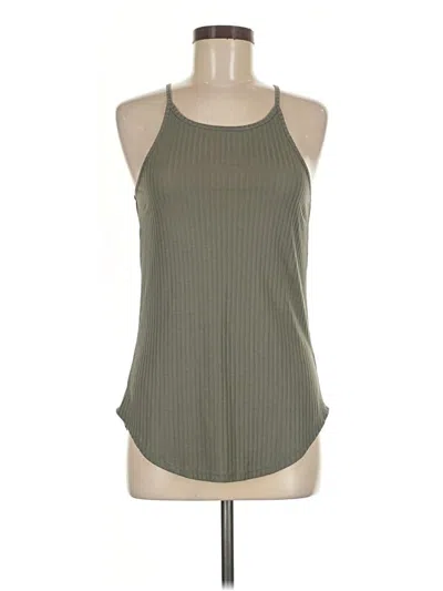Pre-owned Express One Eleven Sleeveless Top Green Halter Neckline Tops