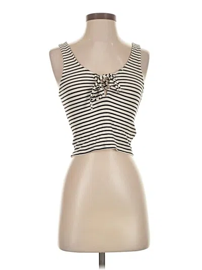 Pre-owned Express One Eleven Sleeveless Top Ivory Halter Neckline Tops