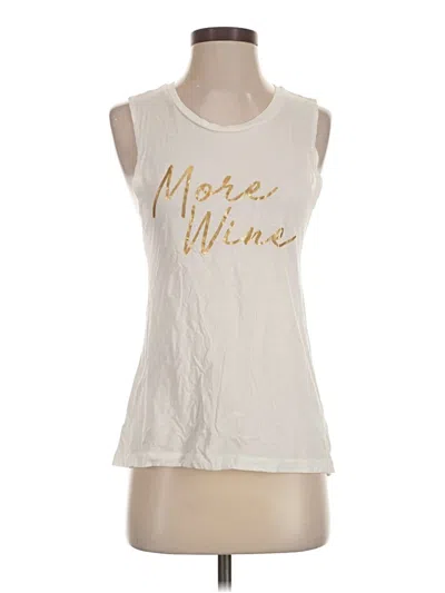 Pre-owned Express One Eleven Sleeveless Top Ivory Halter Neckline Tops