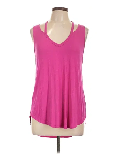 Pre-owned Express One Eleven Sleeveless Top Pink V Neck Tops