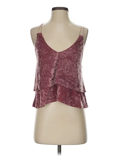 Pre-owned Express One Eleven Sleeveless Top Pink V-neck Tops