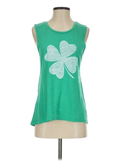 Pre-owned Express One Eleven Sleeveless T-shirt In Green