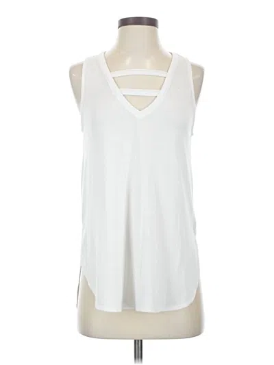 Pre-owned Express One Eleven Sleeveless T-shirt In White