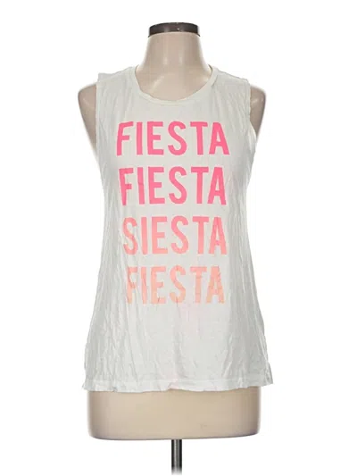 Pre-owned Express One Eleven Sleeveless T-shirt In White