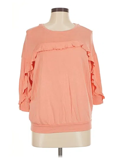 Pre-owned Express One Eleven Sweatshirt In Orange