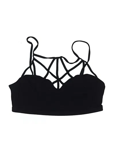 Pre-owned Express One Eleven Swimsuit Top Black Swimwear
