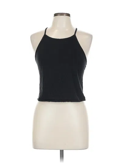 Pre-owned Express One Eleven Tank Top Black Halter Neckline Tops