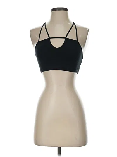 Pre-owned Express One Eleven Tank Top Black Halter Neckline Tops