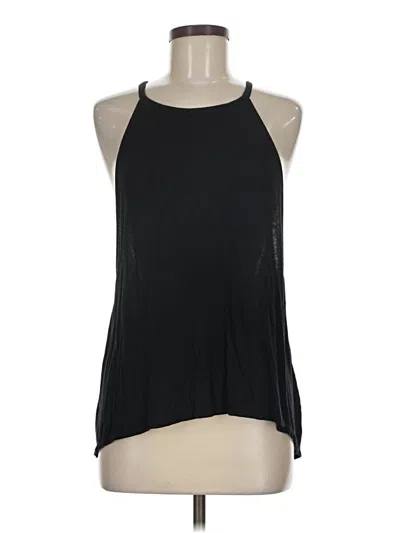 Pre-owned Express One Eleven Tank Top Black Halter Neckline Tops