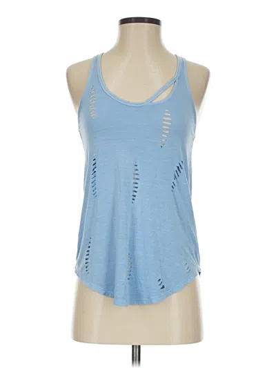 Pre-owned Express One Eleven Tank Top Blue Halter Neckline Tops