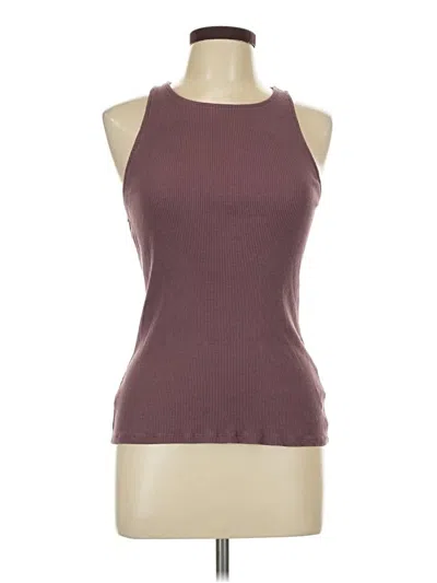 Pre-owned Express One Eleven Tank Top Burgundy Halter Neckline Tops