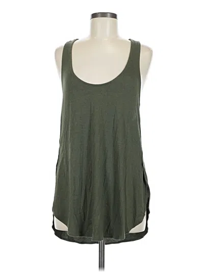 Pre-owned Express One Eleven Tank Top Green Halter Neckline Tops