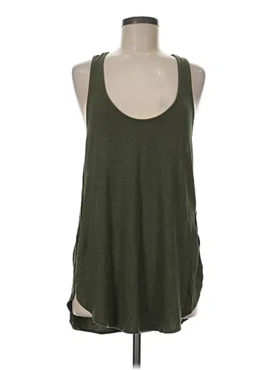 Pre-owned Express One Eleven Tank Top Green Halter Neckline Tops