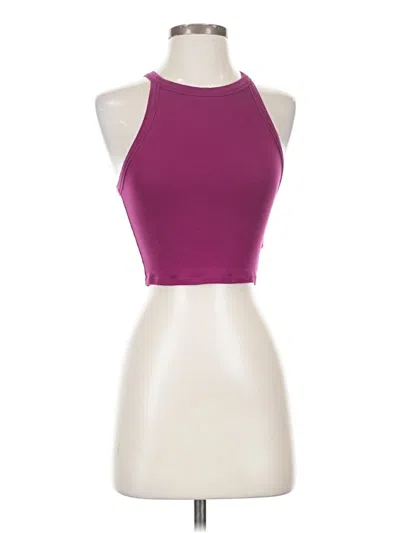 Pre-owned Express One Eleven Tank Top Purple Halter Neckline Tops