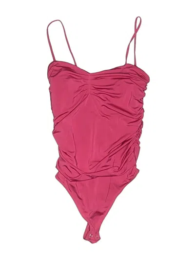 Pre-owned Express One Piece Swimsuit In Burgundy