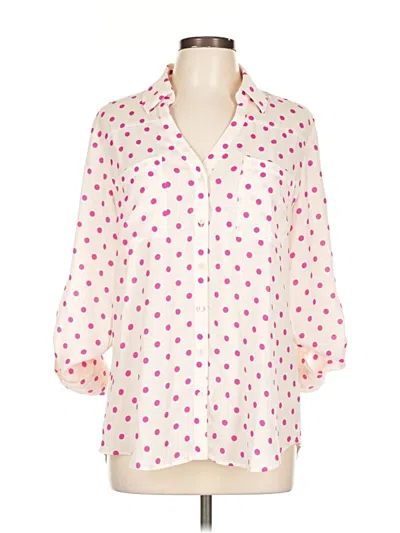 Pre-owned Express Outlet 3/4 Sleeve Blouse In Pink