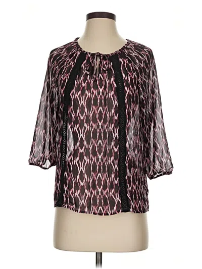 Pre-owned Express Outlet 3/4 Sleeve Blouse In Pink