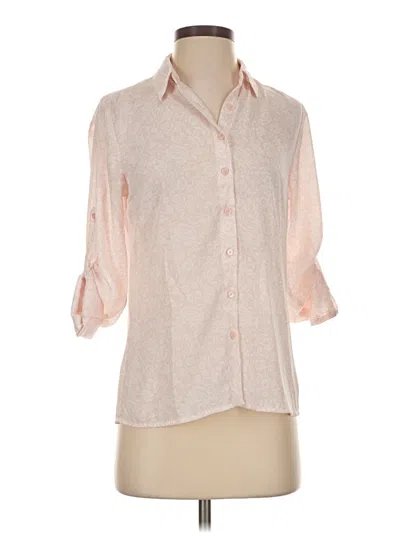 Pre-owned Express Outlet 3/4 Sleeve Blouse In Pink
