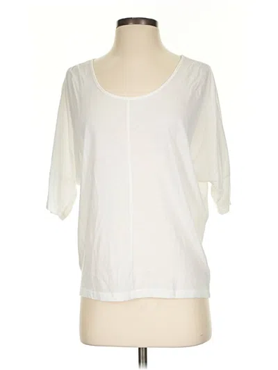 Pre-owned Express Outlet 3/4 Sleeve T-shirt In Ivory