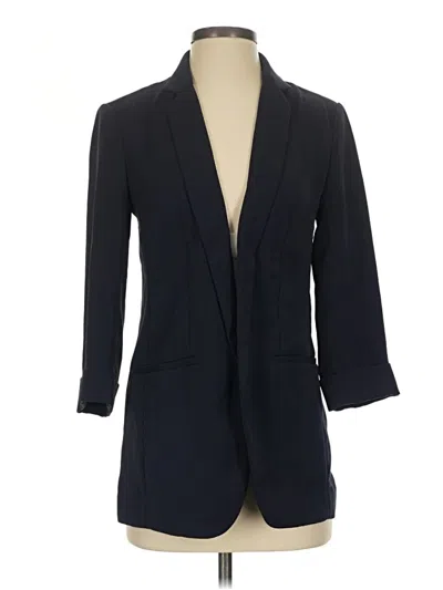 Pre-owned Express Outlet Blazer Jacket In Blue