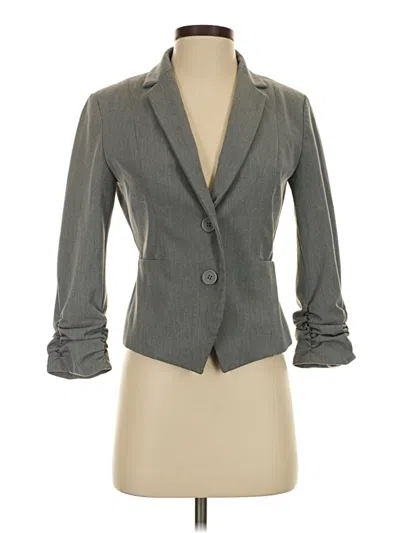 Pre-owned Express Outlet Blazer Jacket In Gray