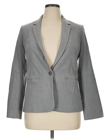 Pre-owned Express Outlet Blazer Jacket In Gray