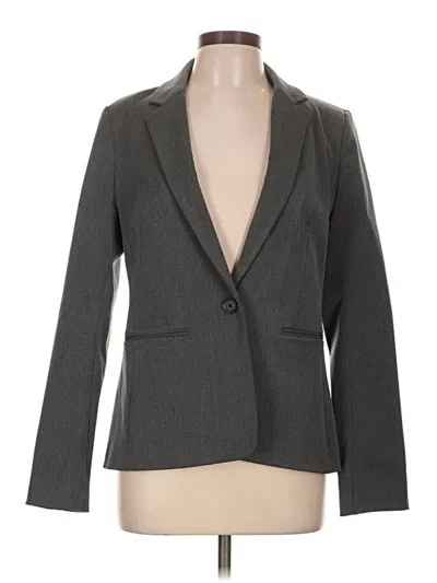 Pre-owned Express Outlet Blazer Jacket In Gray
