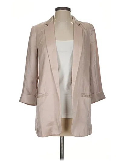 Pre-owned Express Outlet Blazer Jacket In Tan