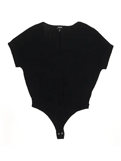 Pre-owned Express Outlet Bodysuit In Black