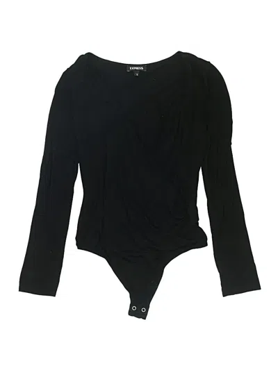 Pre-owned Express Outlet Bodysuit In Black