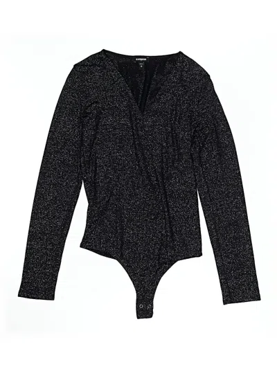 Pre-owned Express Outlet Bodysuit In Black
