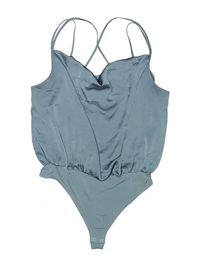 Pre-owned Express Outlet Bodysuit In Blue