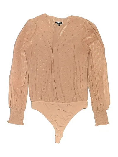 Pre-owned Express Outlet Bodysuit In Brown