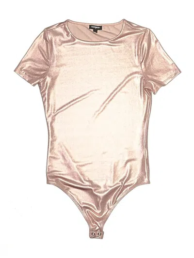 Pre-owned Express Outlet Bodysuit In Gold